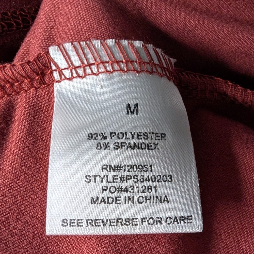 NWT Knox Rose Sundried Plum V Neck Criss Cross Short Sleeve Tunic Dress Size Med - Picture 6 of 6